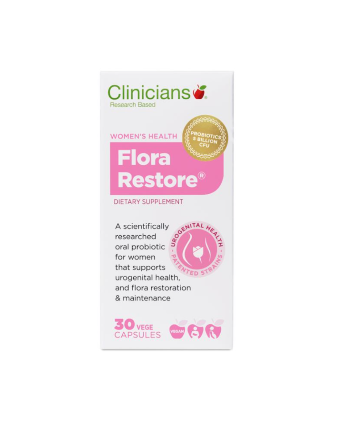 Clinicians Flora Restore 30 Capsules