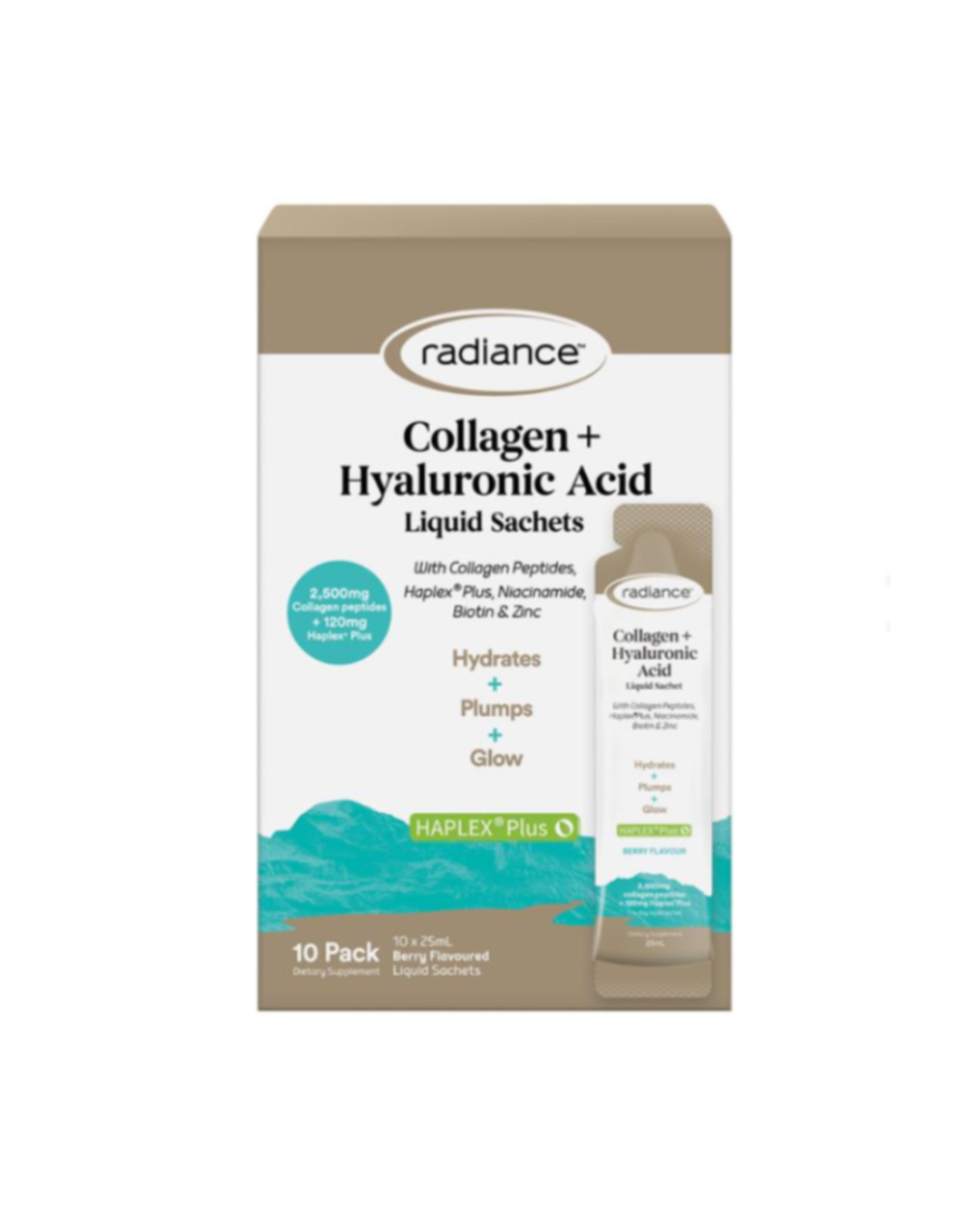 Radiance Collagen + Hyaluronic Acid Liquid Sachets 10 Pack