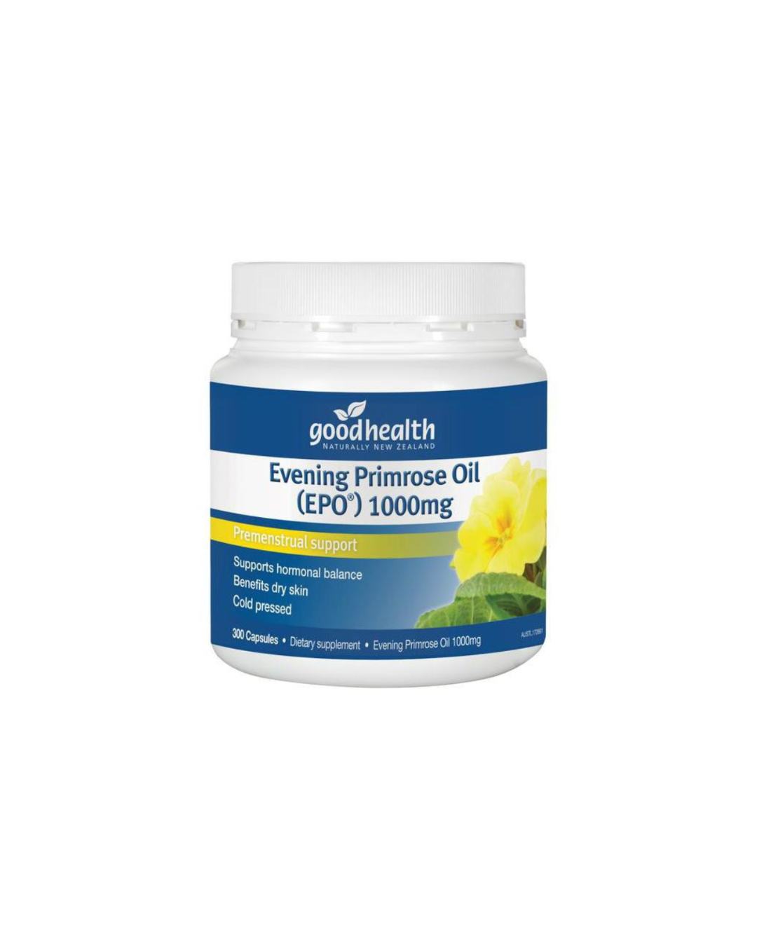 Good Health Evening Primrose Oil 1000mg Premenstrual Support Hormonal Balance 300 Capsules