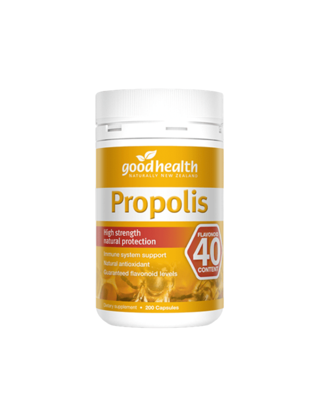 Good Health High Content 40 Flavonoids Propolis Capsules 200 Capsules