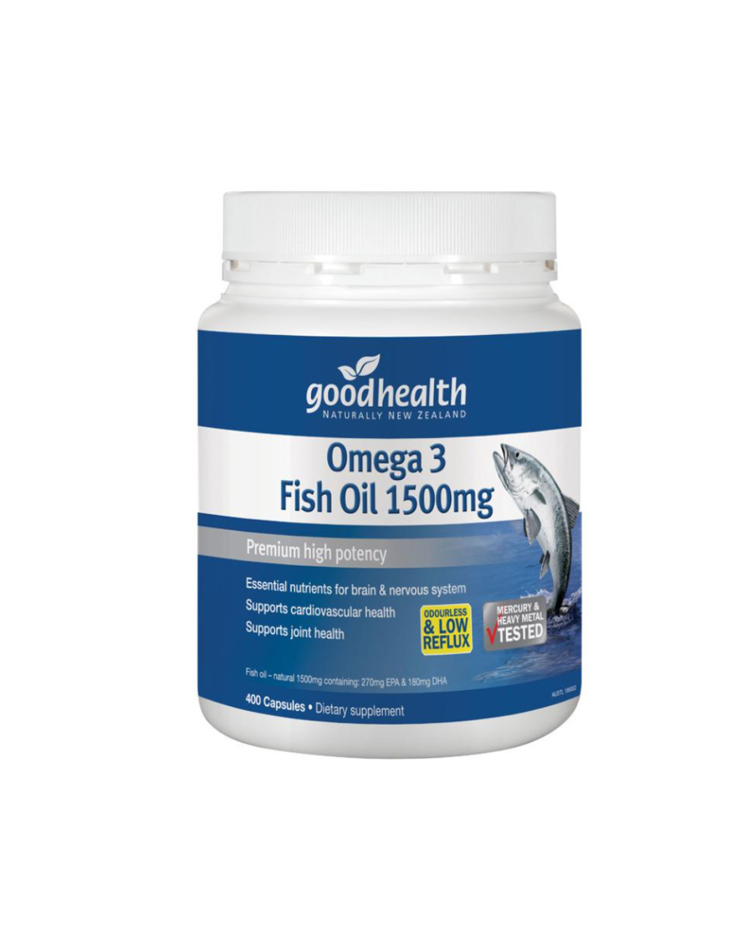 Good Health Omega 3 Fish Oil 1,500mg 400 Capsules