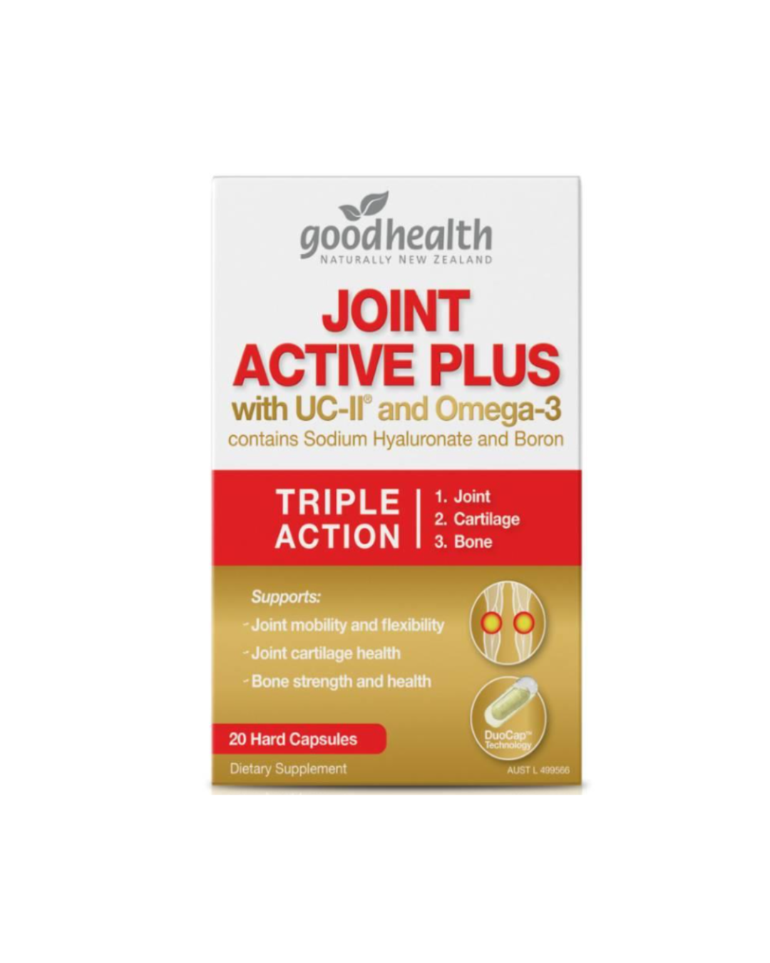 Good Health Joint Active Plus With UC-II & Omega-3 20 Capsules