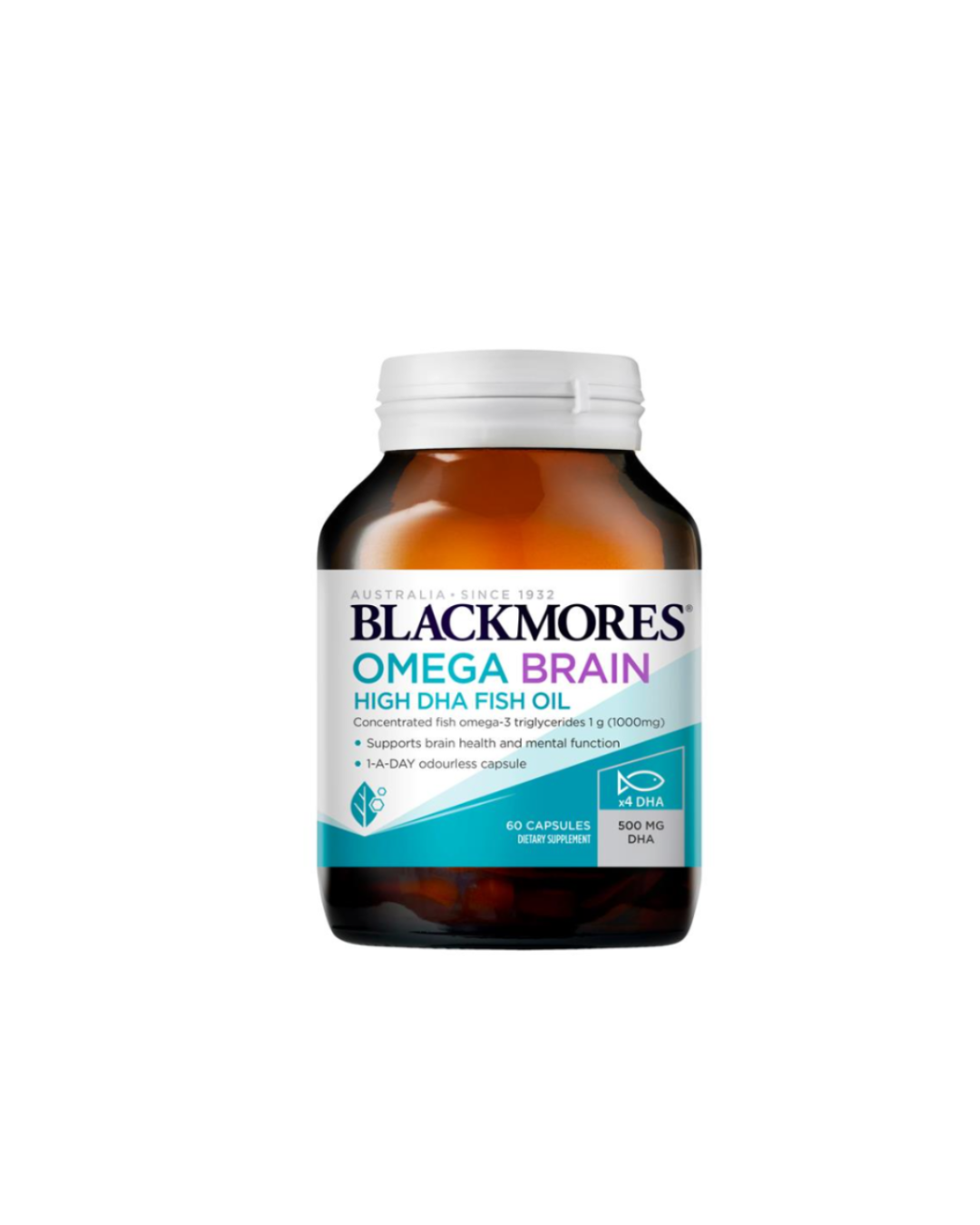 Blackmores Omega Brain High DHA Fish Oil 60 Capsules