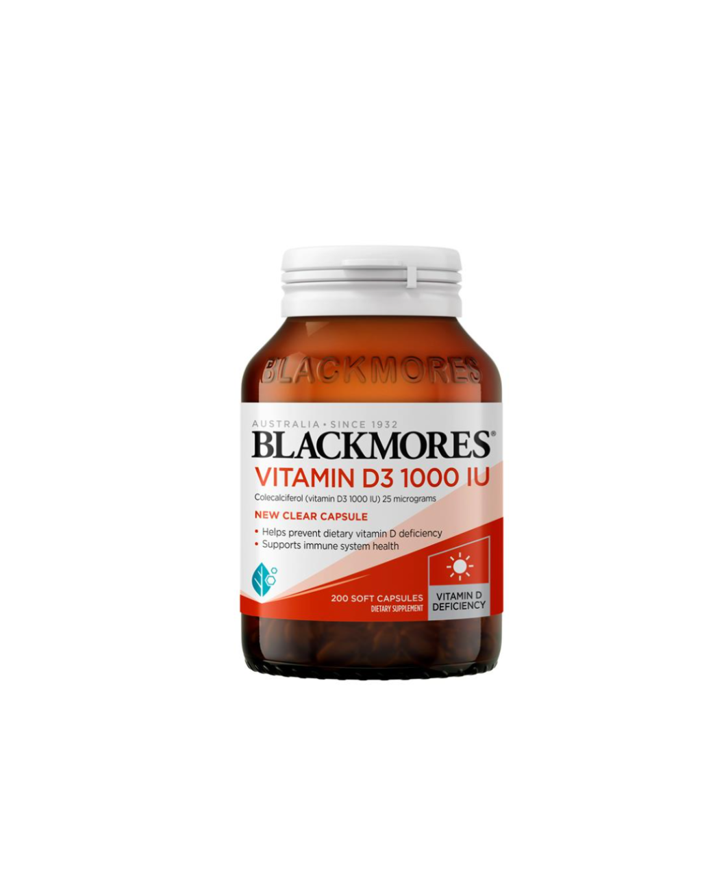 Blackmores Vitamin D3 1,000IU 200 Capsules