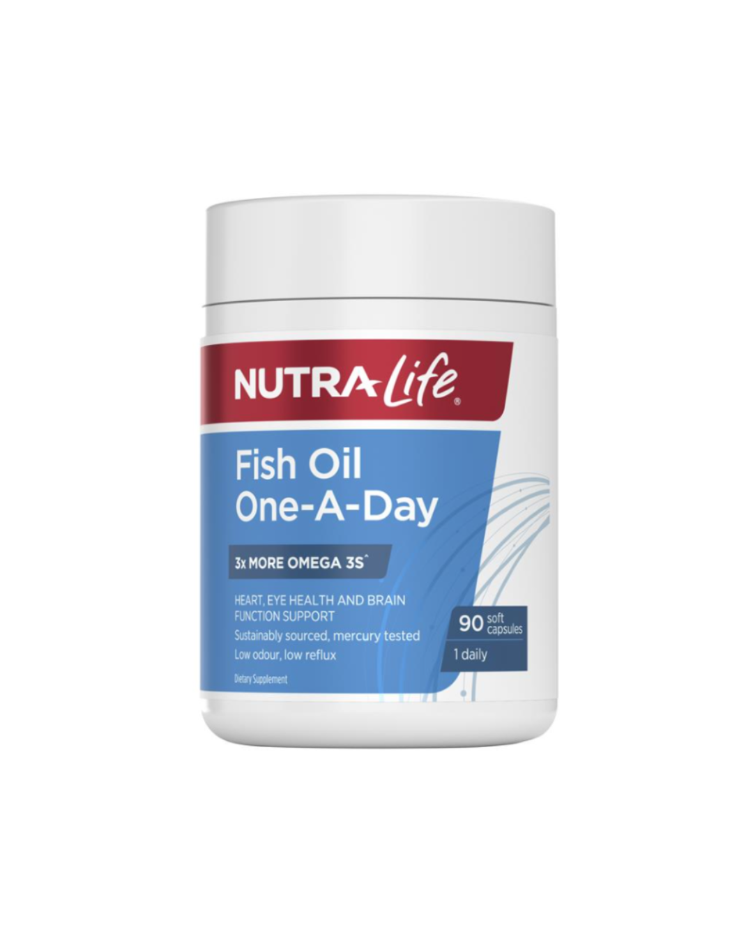 NutraLife Fish Oil One-A Day Concentrated Odourless 90 Capsules