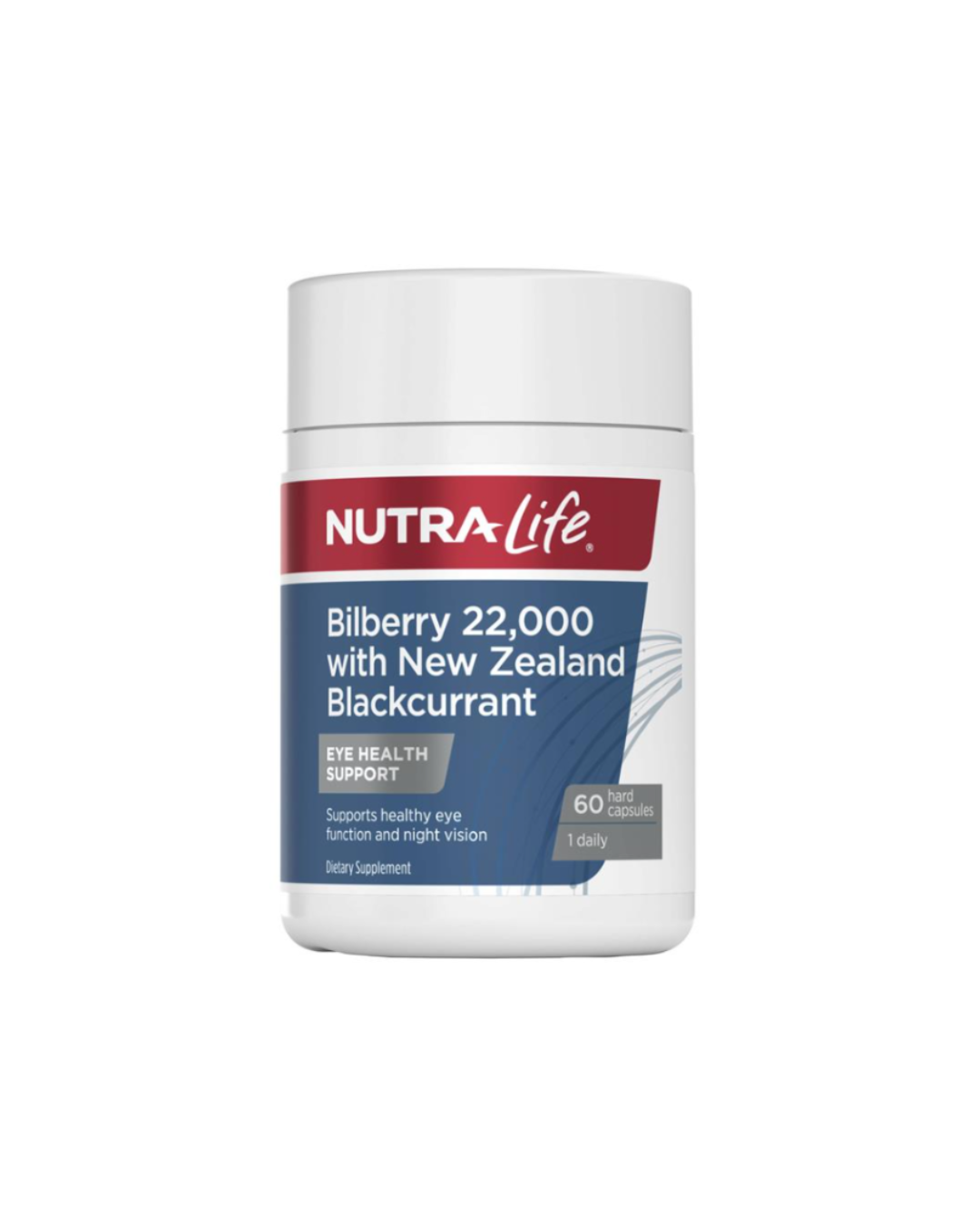 NutraLife Bilberry 22,000 With NZ Blackcurrant 60 Capsules