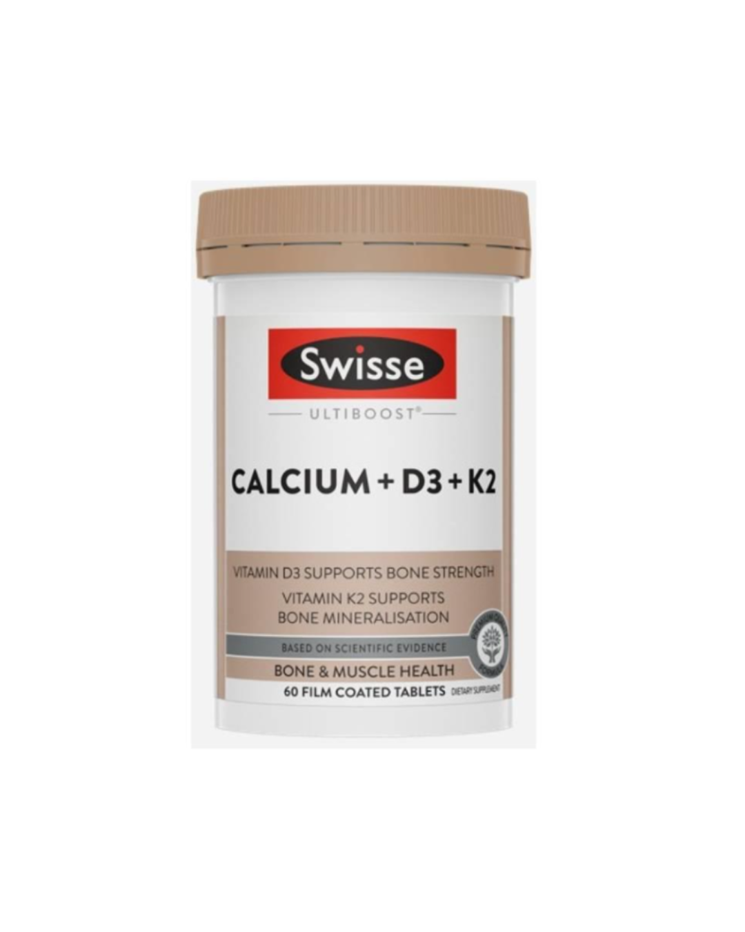 Swisse Ultiboost Calcium + D3 + K2 60 Tablets