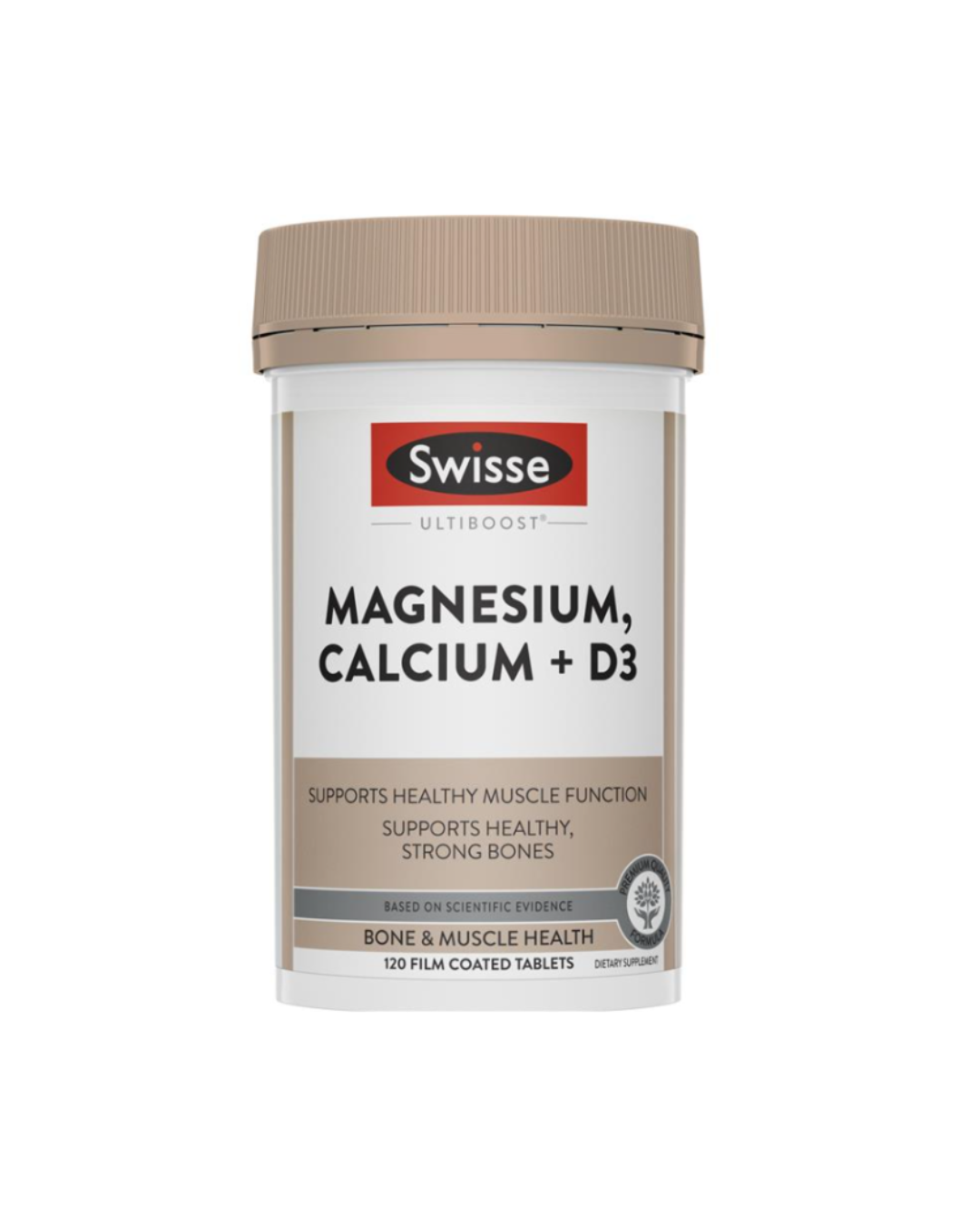 Swisse Magnesium Calcium + Vitamin D 120 Tablets