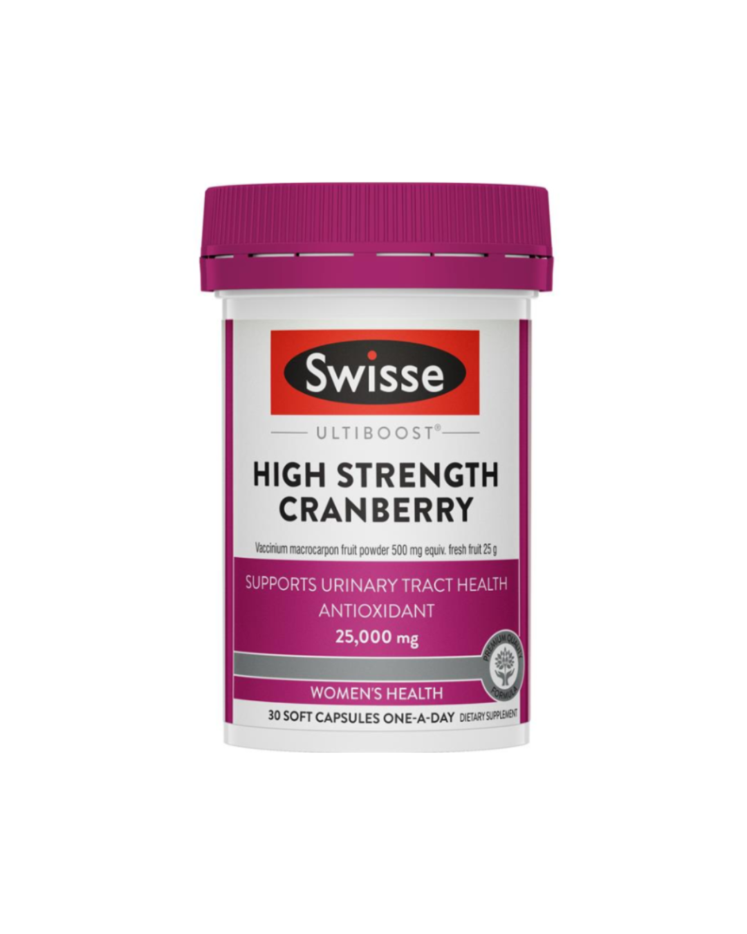 Swisse Ultiboost High Strength Cranberry 25,000mg 30 Capsules