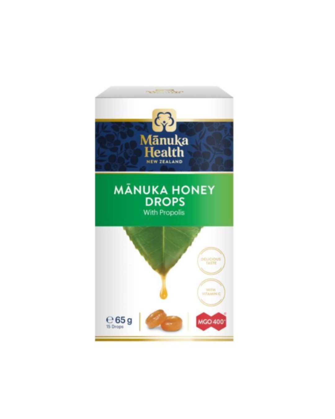 Manuka Health Manuka Honey Lozenge Drops Propolis 15 Pack 65g