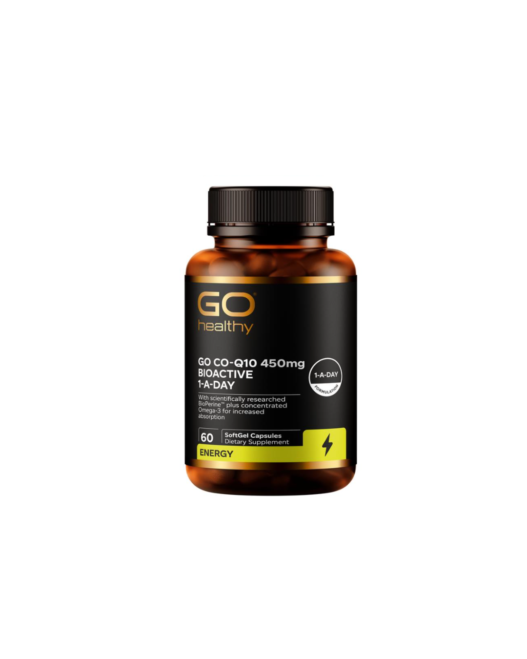 GO Healthy CoQ10 450mg Bioactive 1-A-Day 60 Capsules