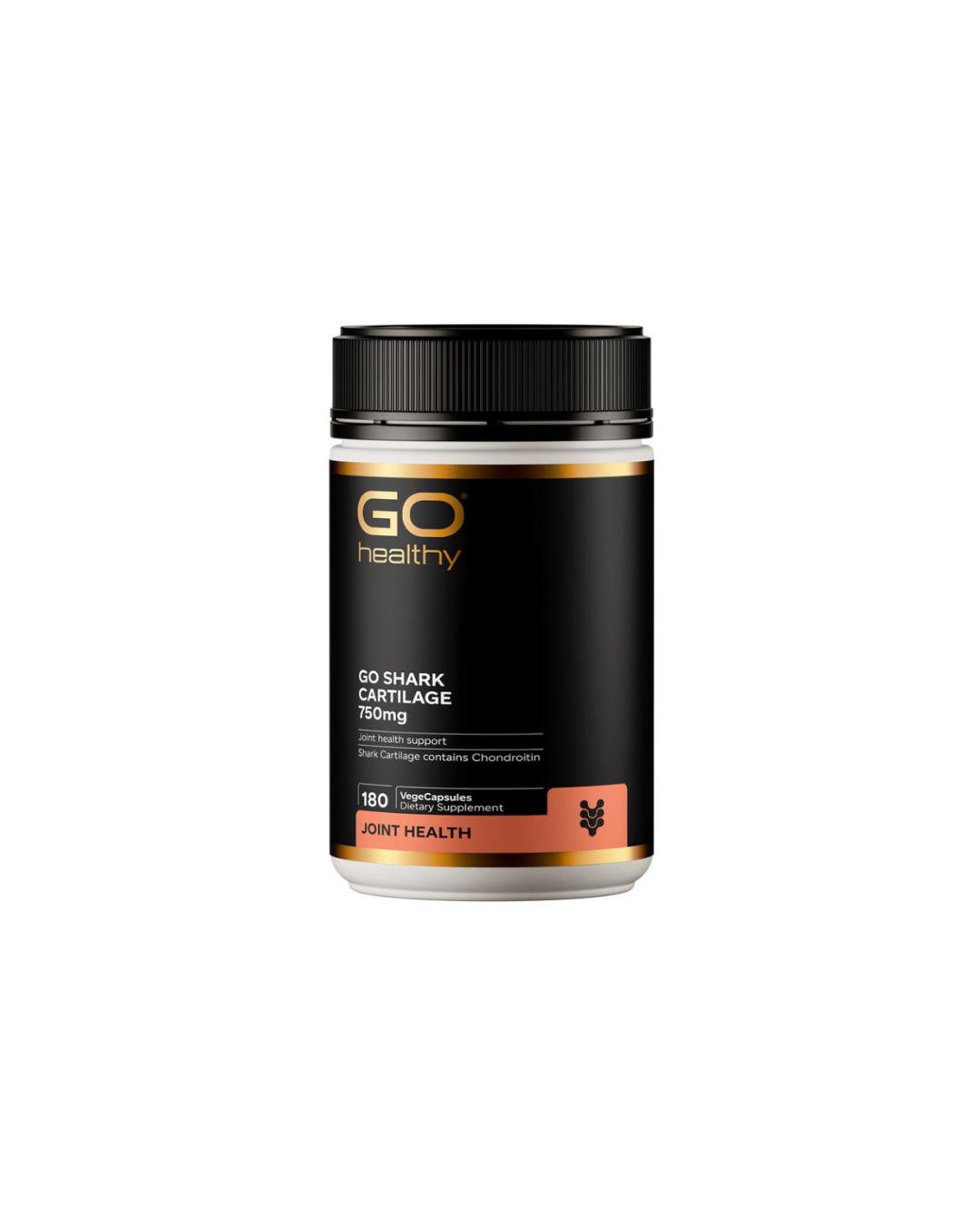 GO Healthy Shark Cartilage 750mg 180 VegeCapsules