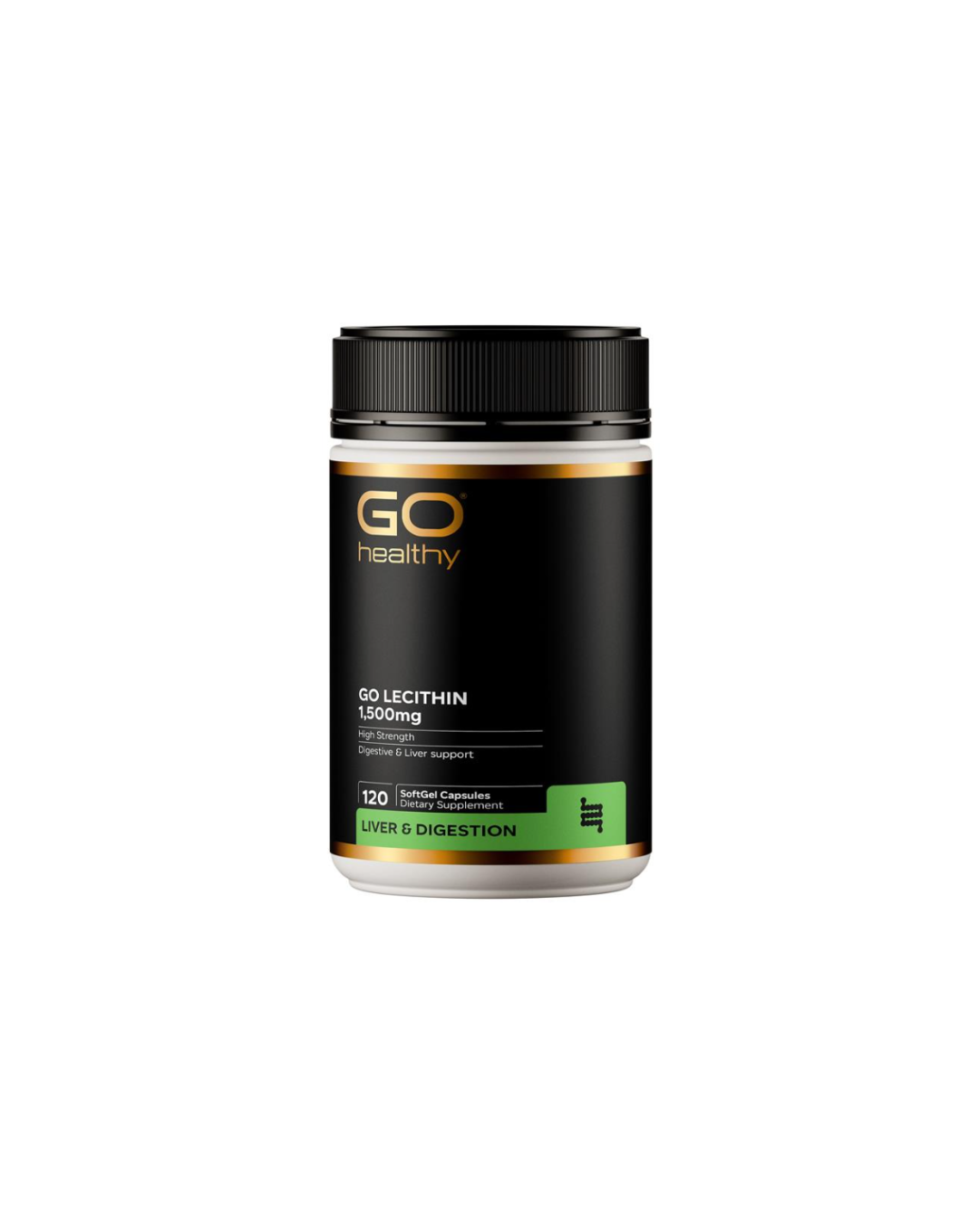 GO Healthy Lecithin 1,500mg 120 Capsules
