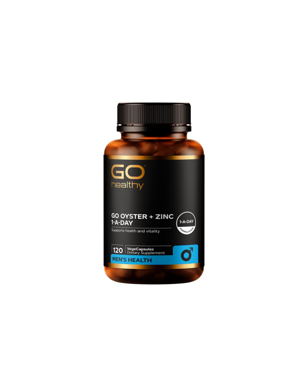 GO Healthy Oyster + Zinc 1-A-Day 120 VegeCapsules