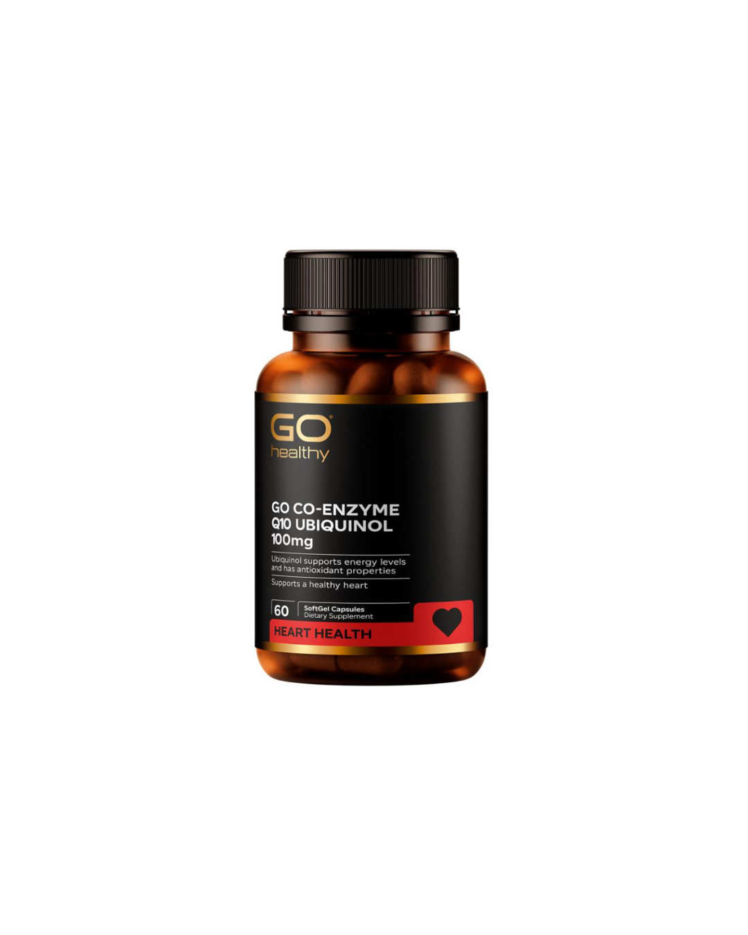 GO Healthy Co-Enzyme Q10 Ubiquinol 100mg 60 Capsules