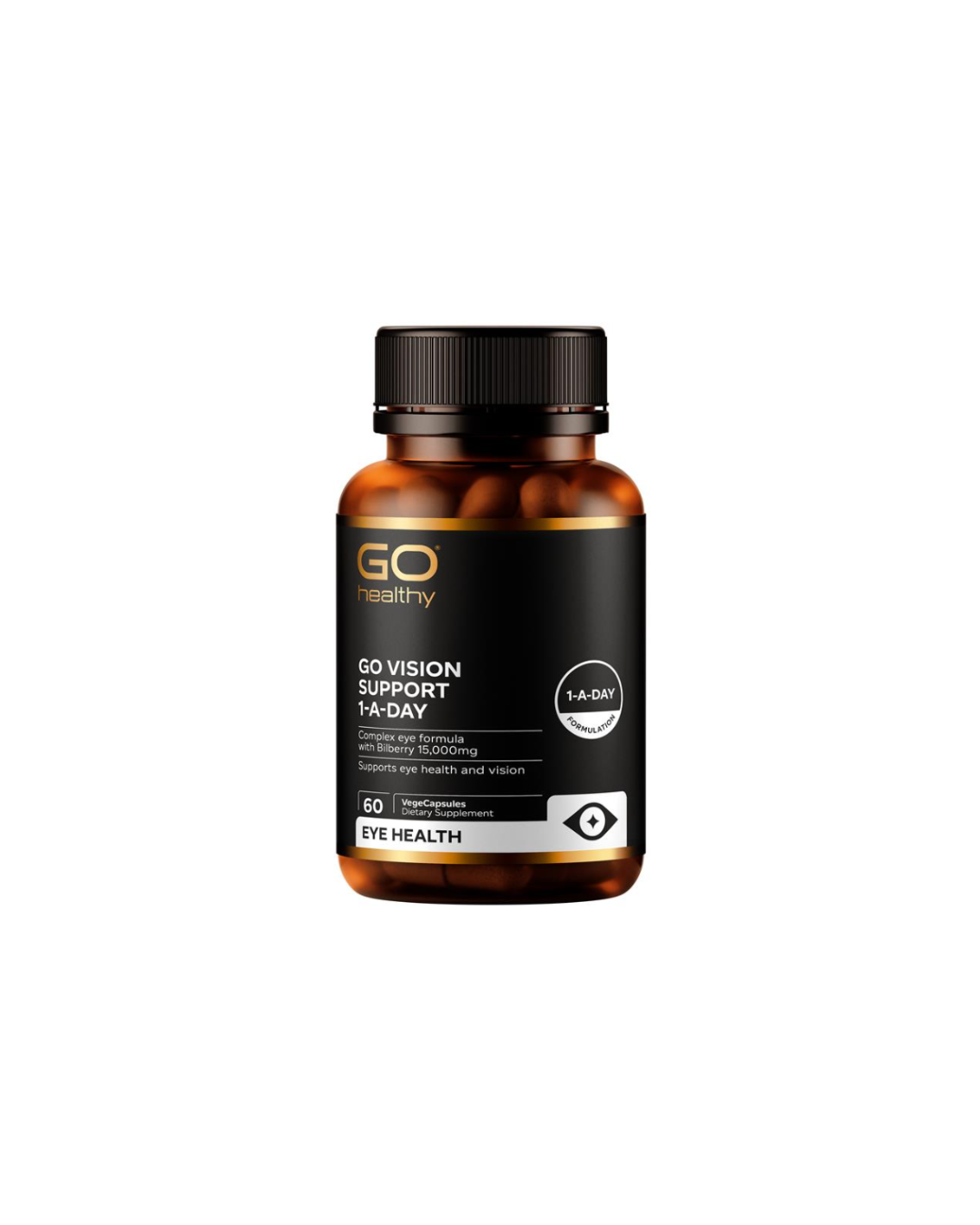 GO Healthy Vision Support 1-A-Day 60 VegeCapsules