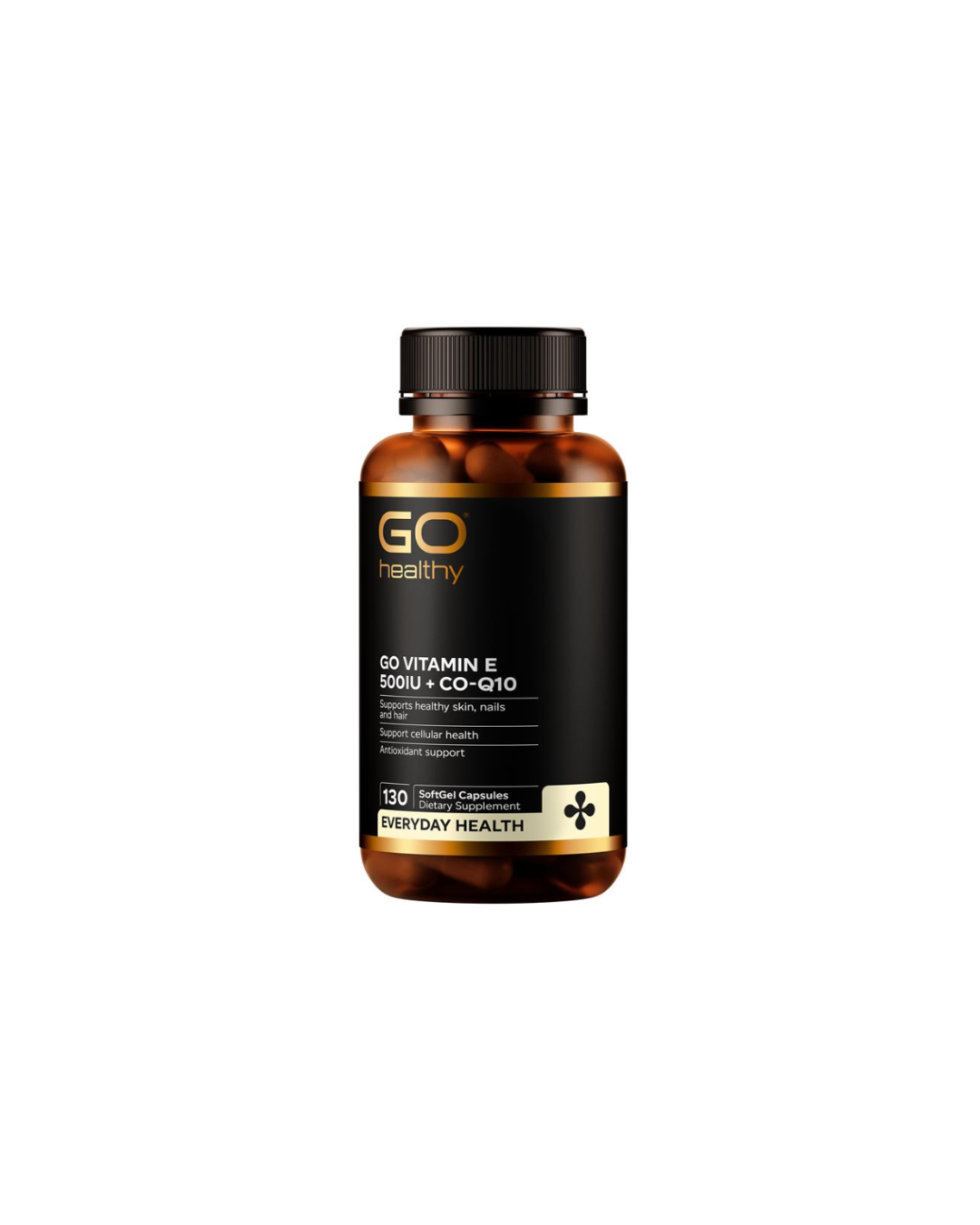 GO Healthy Vitamin E 500IU + CoQ10 130 Softgel Capsules